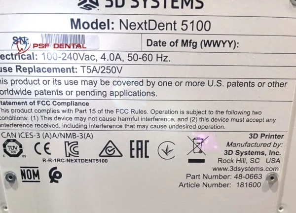 NextDent 5100 3D Printer with LCD-3 Light Box